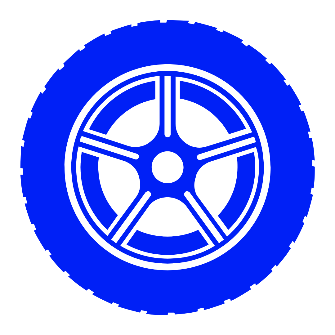 blue tyres